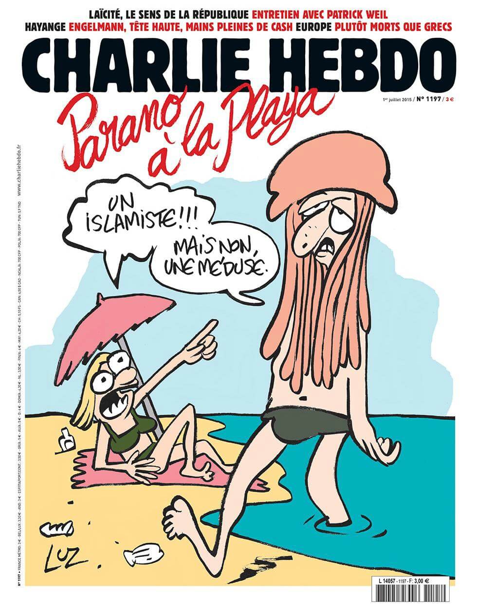 Charlie Hebdo n°1197 --- 1 juillet 2015