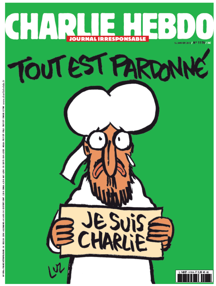 Charlie Hebdo n°1178 - Numéro des survivants - 14 janvier 2015