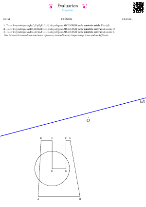 Symétrie centrale et axiale