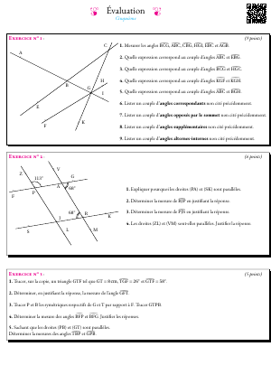 Angles particuliers