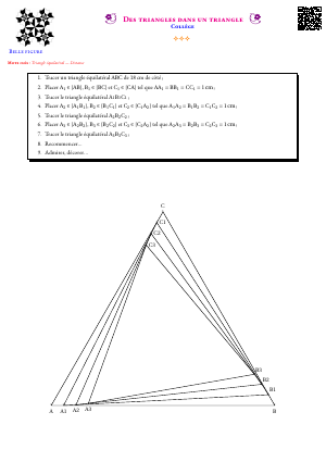 Des triangles dans un triangle