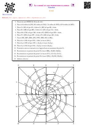 Le carré et les perpendiculaires