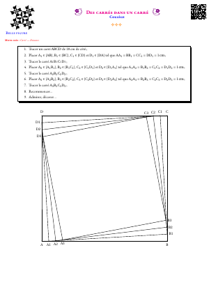 Des carrés dans un carré