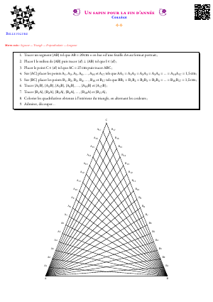 Un sapin pour la fin d'année