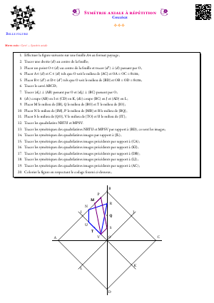 Symétrie axiale à répétition