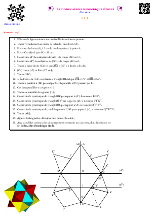 Le dodécaèdre rhombique étoilé