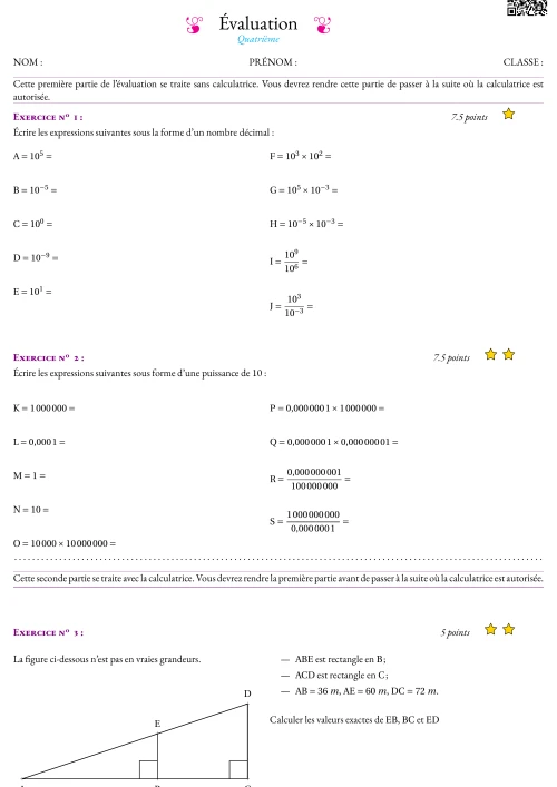 Formation --- Évaluation --- Puissances --- Thalès