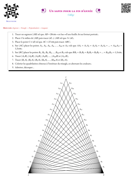 Figure de géométrie --- Segment