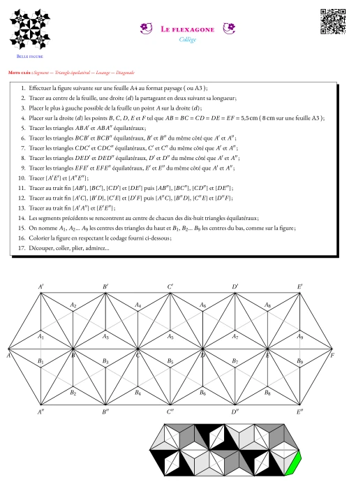 Figure de géométrie --- Magique,Hexagone