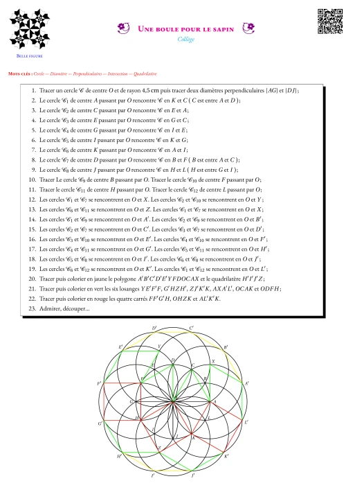 Figure de géométrie --- Cercle