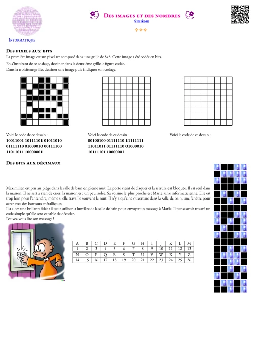 Activité --- Informatique --- Des images et des nombres