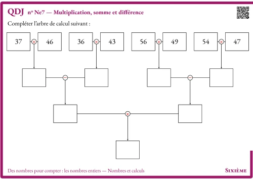Question Du Jour --- Des nombres pour compter : les nombres entiers --- Nombres et calculs --- Écrire les grands nombres
